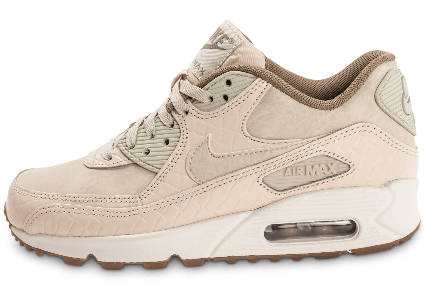 ourse pas cher nike air max 90 beige femme liquidation de Nike Air Max 90 femme SE 'Mushroom Gum' (daim beige)